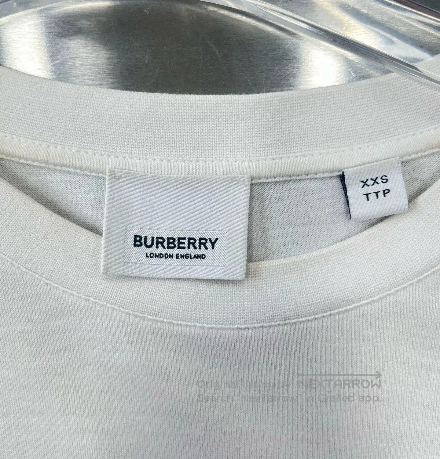 Burberry Burberry TB Logo White Long Sleeve T-shirt. Size US XXS / EU 40 - 3 Thumbnail