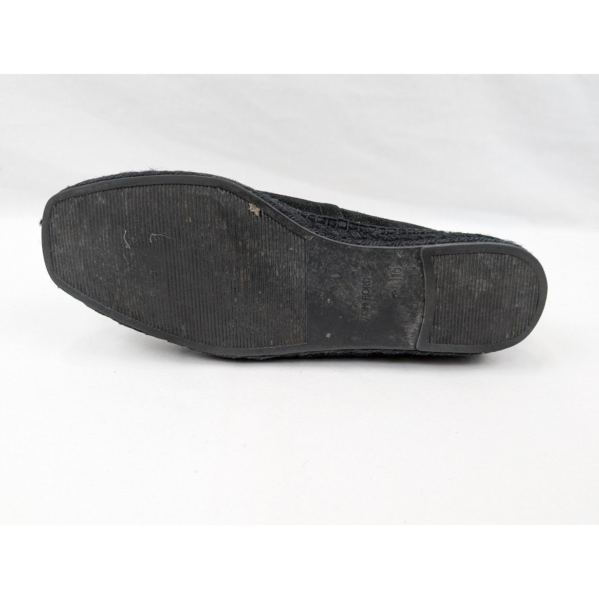 Tom Ford o1rshd1 CC20 Men's Barnes Suede Espadrilles shoe black 10 TF Size US 10 / EU 43 - 7 Thumbnail