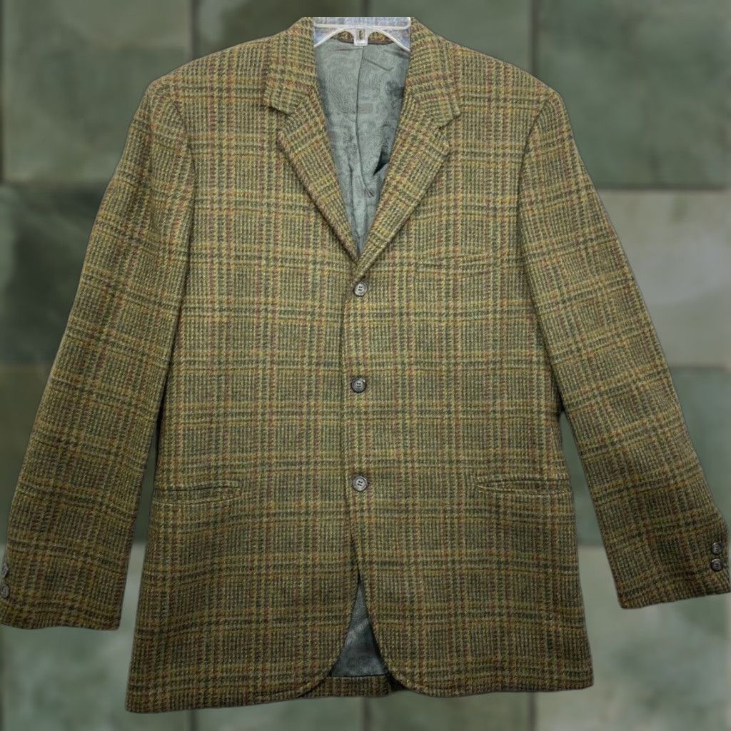 Vintage Warson Manor Blazer Mens 40 Wool Glen Check Shirt Size 40R - 1 Thumbnail