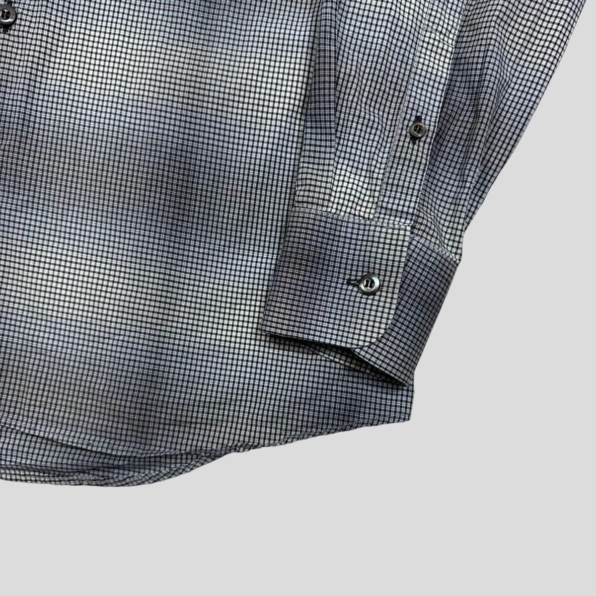 Prada Prada Milano 2009 Shadow Check Print Shirt - M Size US M / EU 48-50 / 2 - 3 Thumbnail