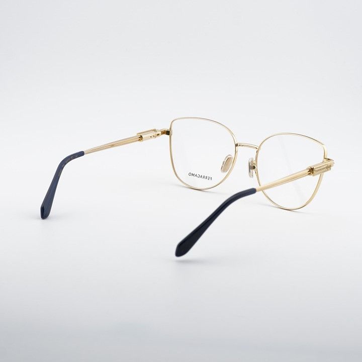 Salvatore Ferragamo Salvatore Ferragamo SF2240 751 Eyeglasses Gold 56mm Cat Eye Size ONE SIZE - 5 Thumbnail