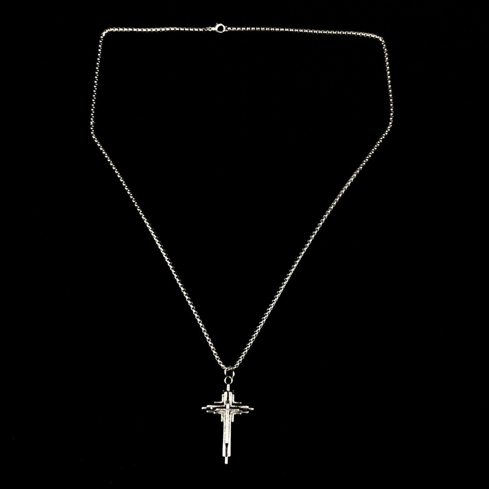 Jewelry Abstract Cross Punk Necklace Chain Size ONE SIZE - 4 Thumbnail