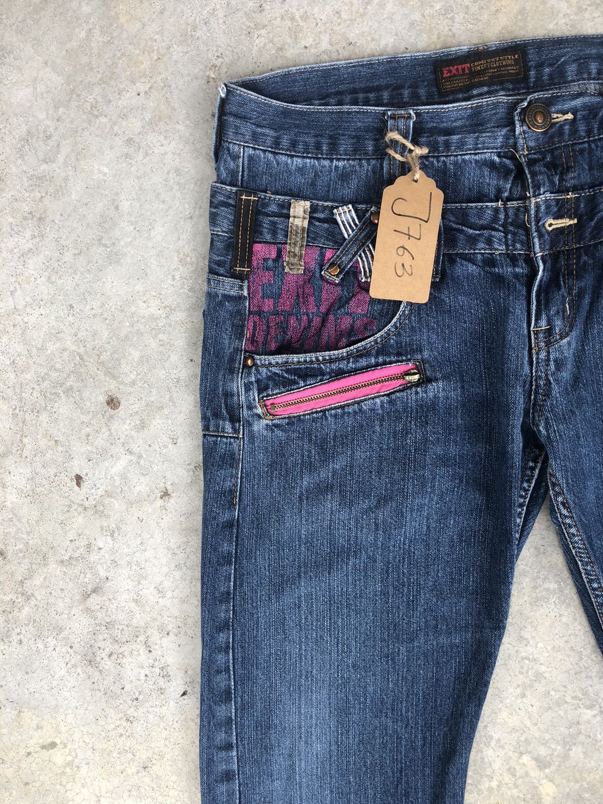 Hysteric Glamour Japanese Exit Double Waist Distressed Jeans Size US 32 / EU 48 - 4 Thumbnail
