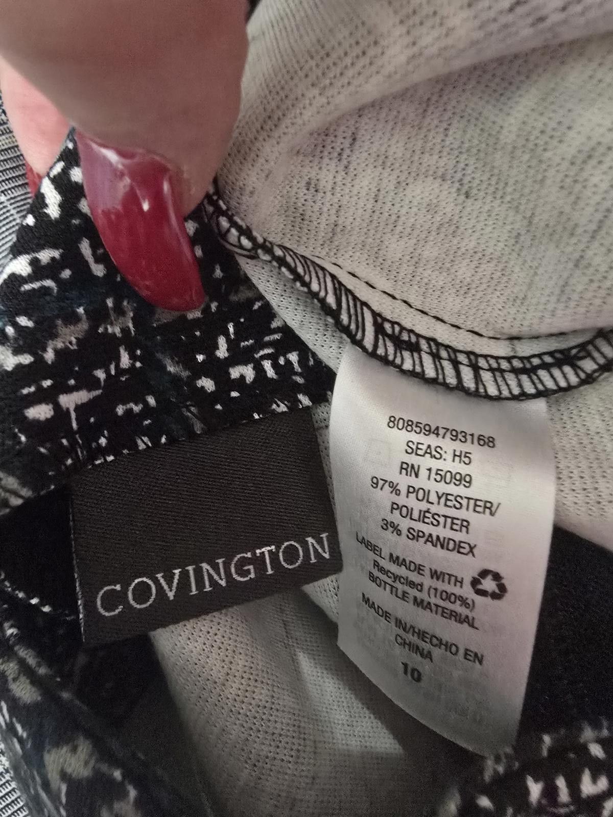 Covington Covington Women's Patterned Pencil Skirt with Back Zipper Size 32" / US 10 / IT 46 - 4 Thumbnail