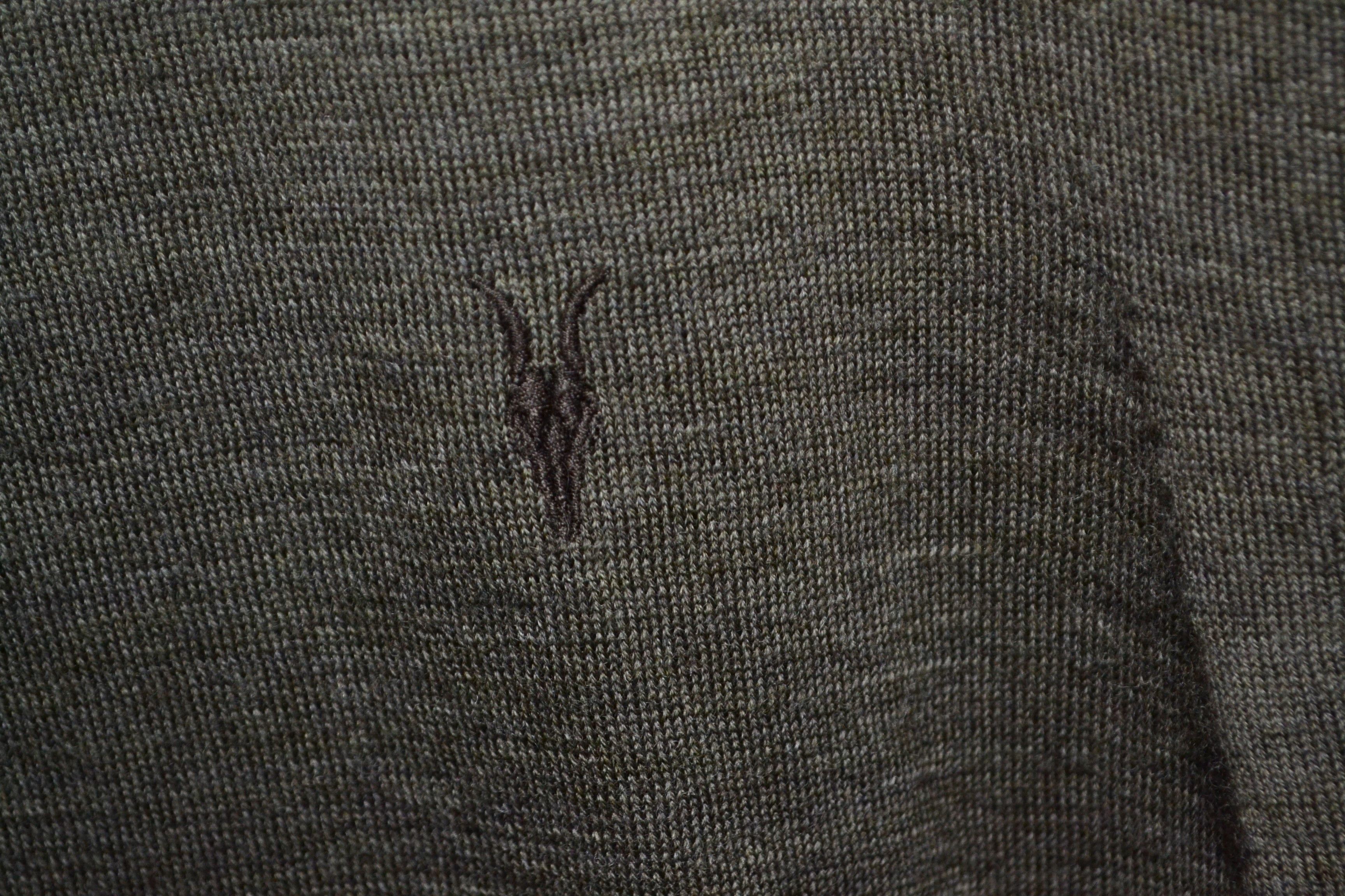 Allsaints AllSaints Mode Merino Crew Neck Ramskull Jumper M Greeb Size US M / EU 48-50 / 2 - 6 Thumbnail