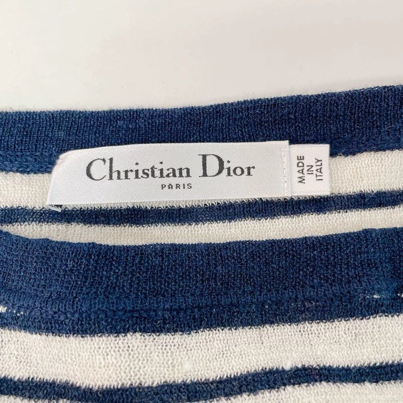 Dior Dior Gray letter pattern round-neck long-sleeved knitwear 2 Size XS / US 0-2 / IT 36-38 - 6 Thumbnail