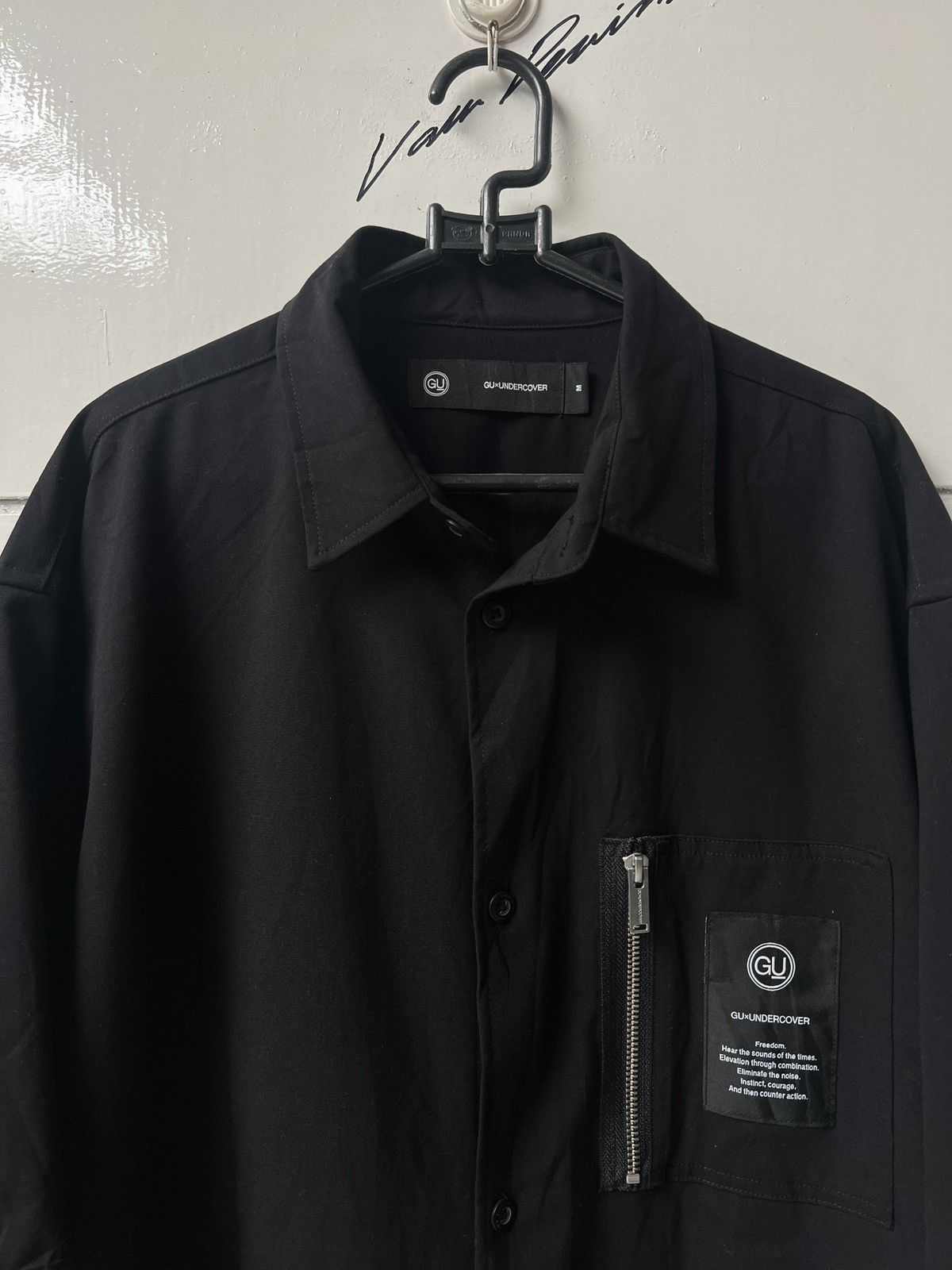 Undercover GU UNDERCOVER Black Zip Boxy Oversize Shirt Size US L / EU 52-54 / 3 - 7 Thumbnail