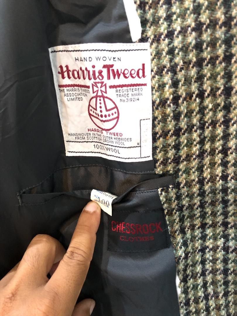 Harris Tweed × Vintage Vintage Harris Tweed Wool Jacket Blazers Size 40L - 10 Thumbnail
