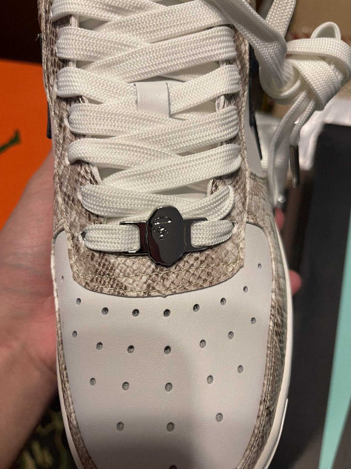 Bape Bapesta Snakeskin Size 8.5 BRAND NEW Size US 8.5 / EU 41-42 - 5 Thumbnail