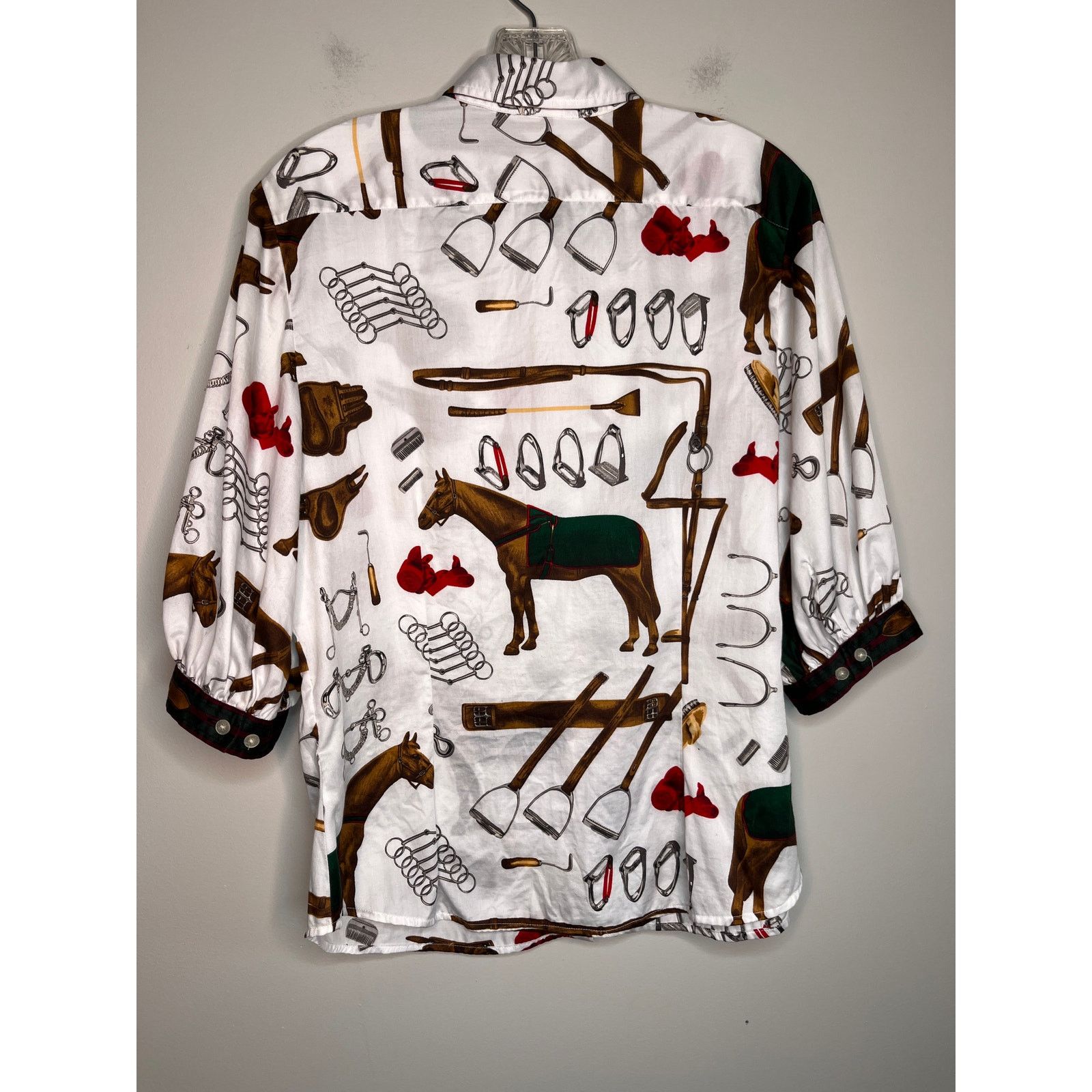 Lauren Ralph Lauren Lauren Ralph Lauren Equestrian Horses Old Money Shirt L Size L / US 10 / IT 46 - 4 Thumbnail