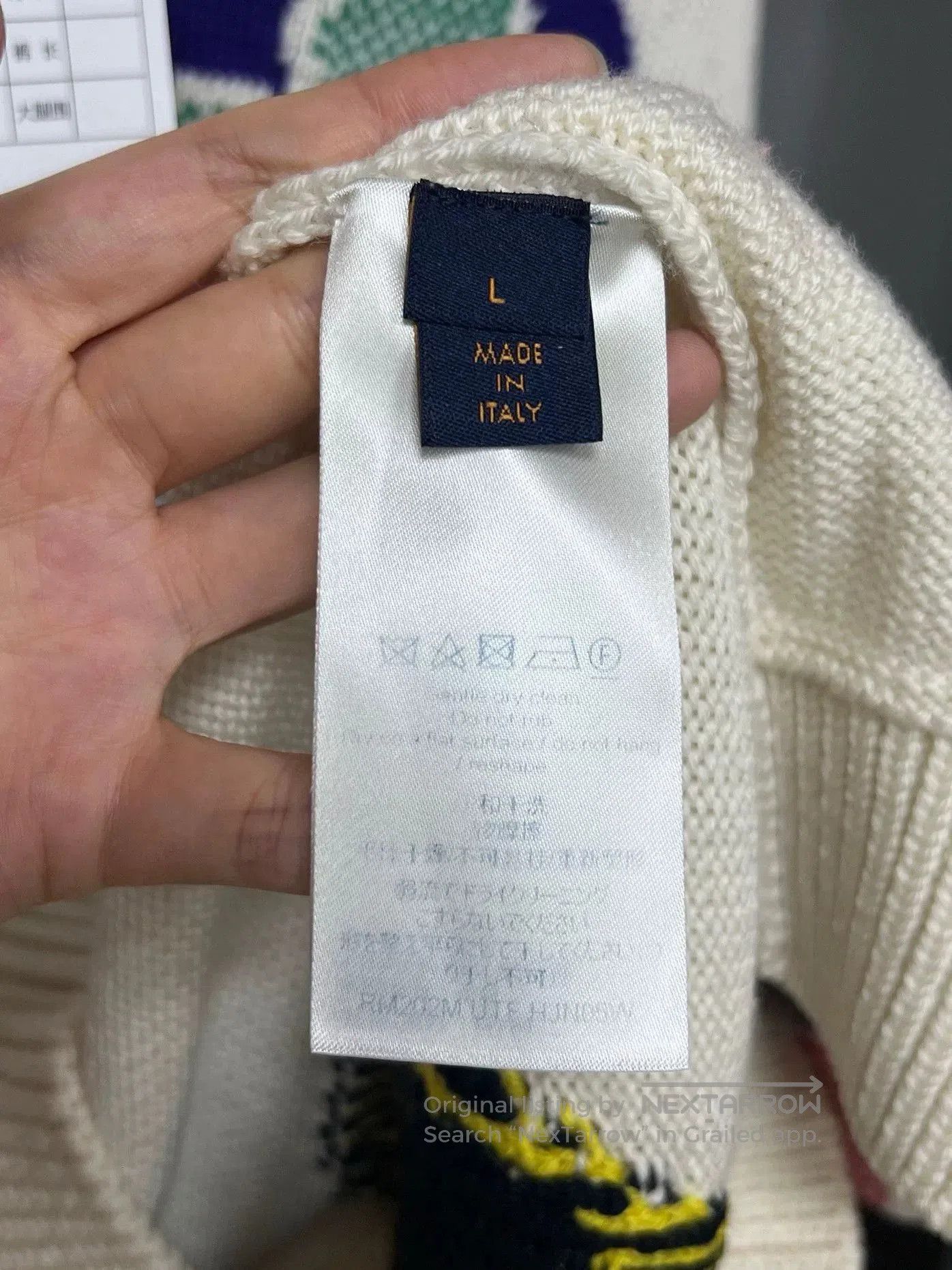 Louis Vuitton Louis Vuitton Classic Colorful Oversized Sweater. Size L / US 10 / IT 46 - 3 Thumbnail