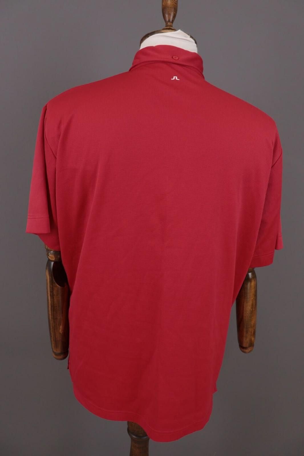 J.Lindeberg J.Lindeberg Red Sport Golf Short Sleeve Polo Shirt Size XL Size US XL / EU 56 / 4 - 9 Thumbnail