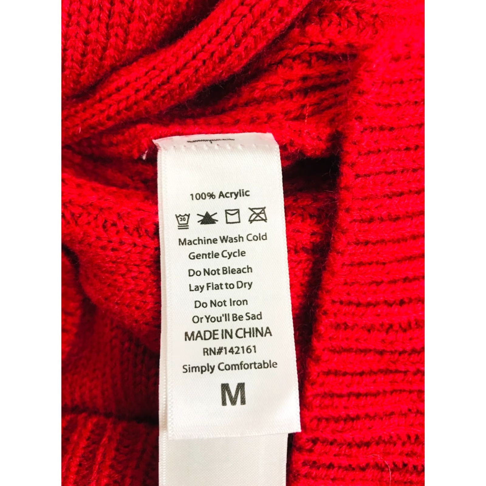 Vintage LuLaRoe Sweater Women's Size Medium Solid Red Long Sleeve Crew Neck Knitted Size M / US 6-8 / IT 42-44 - 6 Thumbnail