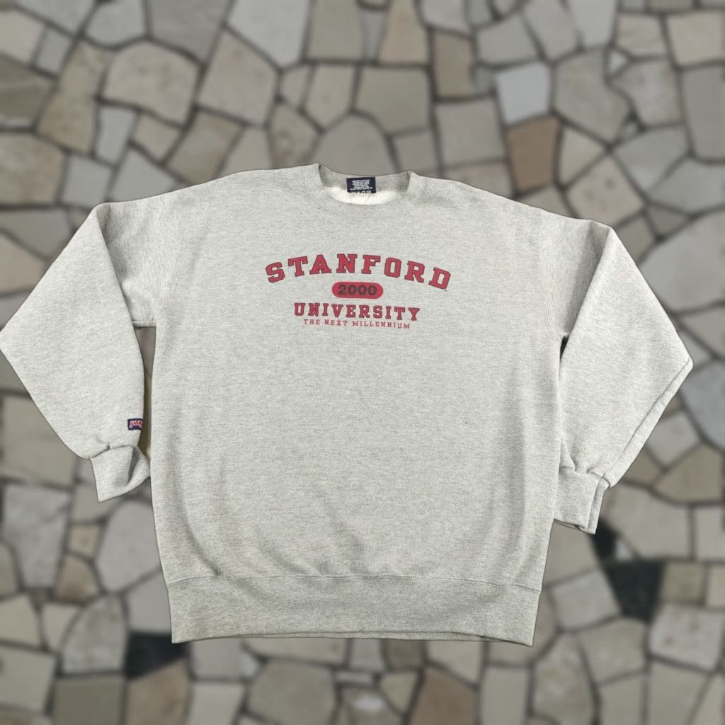 Jansport Vintage Stanford University Sweatshirt Mens Large Gray Crewneck Pullover Y2K Size US L / EU 52-54 / 3 - 1 Thumbnail