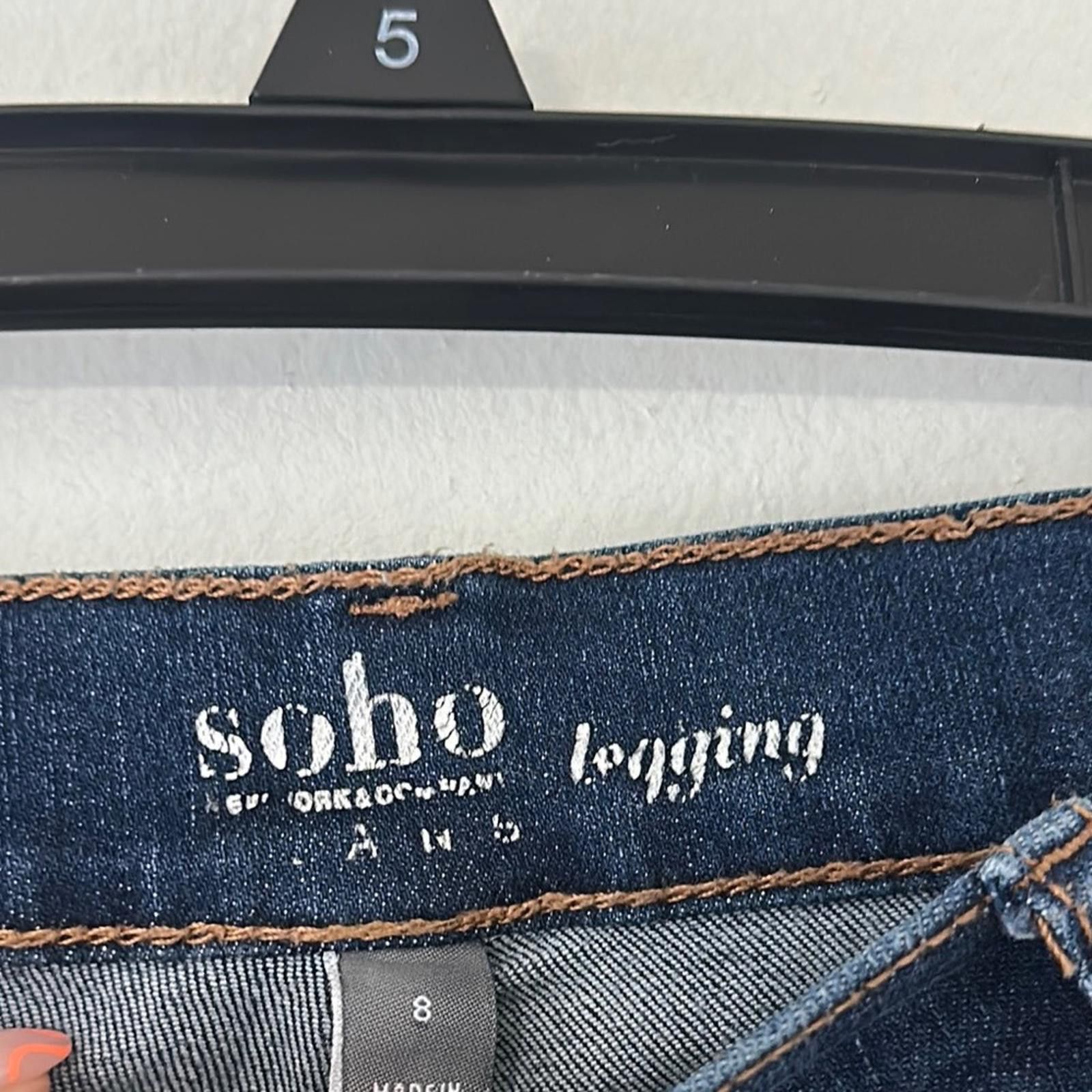 Other Soho Blue and Gold Jeggings Luxe Metallic Finish Size 30" / US 8 / IT 44 - 2 Thumbnail