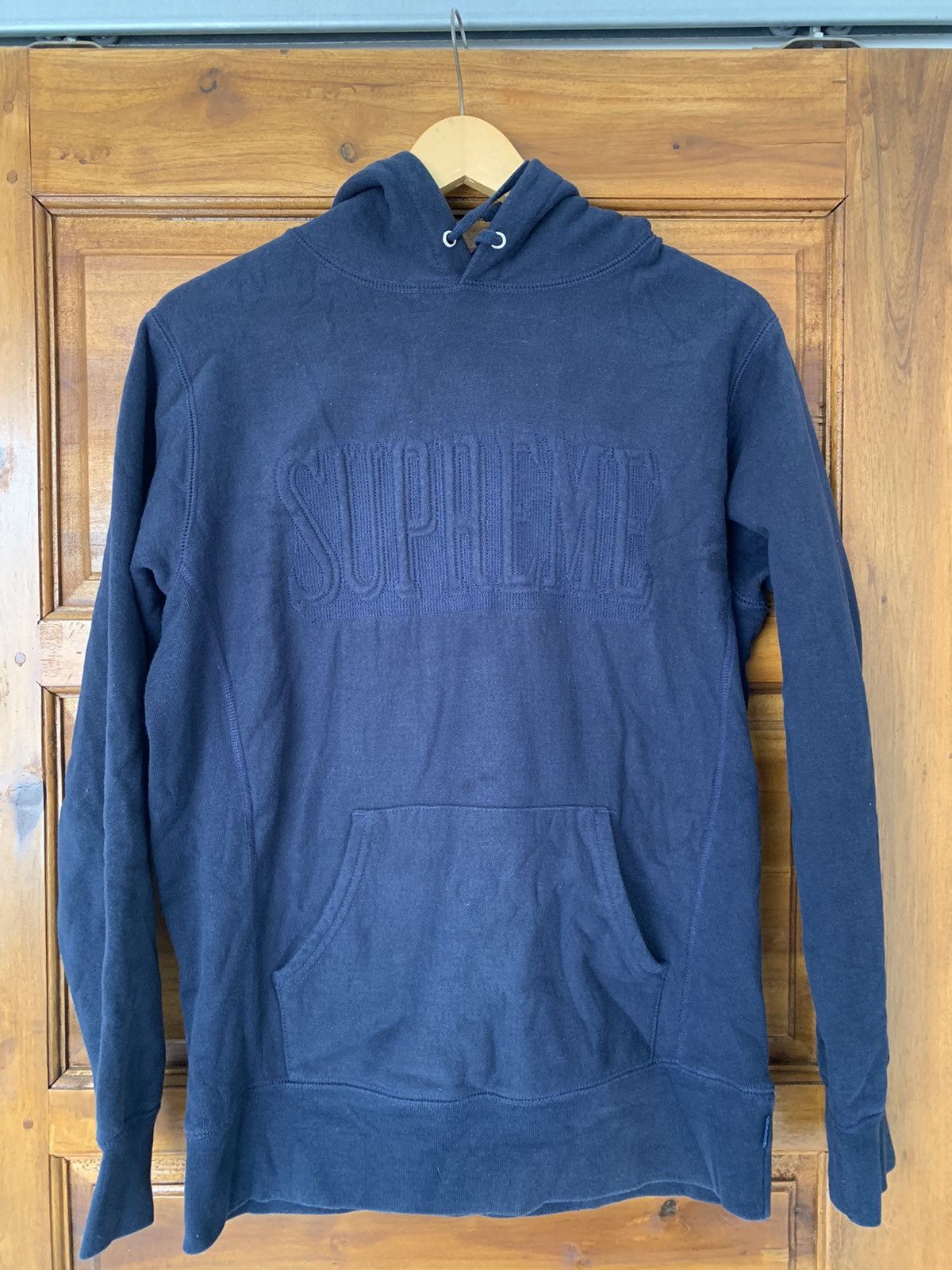 image of Supreme Embroidered Outline in Blue, Men's (Size Small)