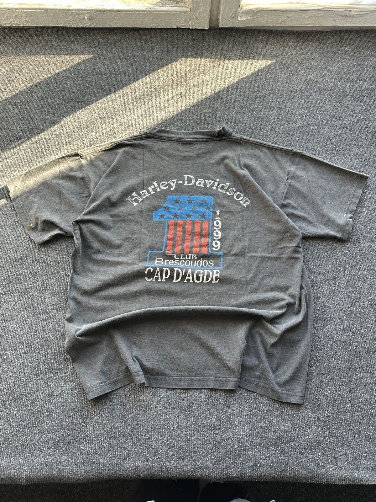 Harley Davidson 99’🚨VNTG 10TH HARLEY DAVIDSON ANNIVERSARY MEN TEE FADED CUP D’AGDO Size US XL / EU 56 / 4 - 1 Thumbnail