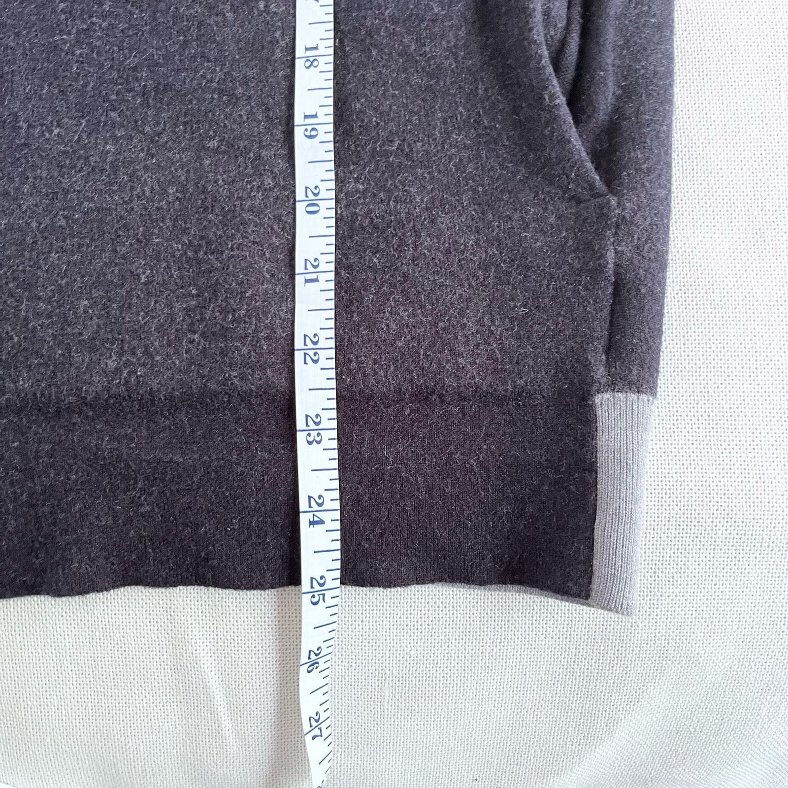 Theory Theory Men’s Wool Blend Navy Gray Zip Hoodie Medium Size US M / EU 48-50 / 2 - 11 Thumbnail