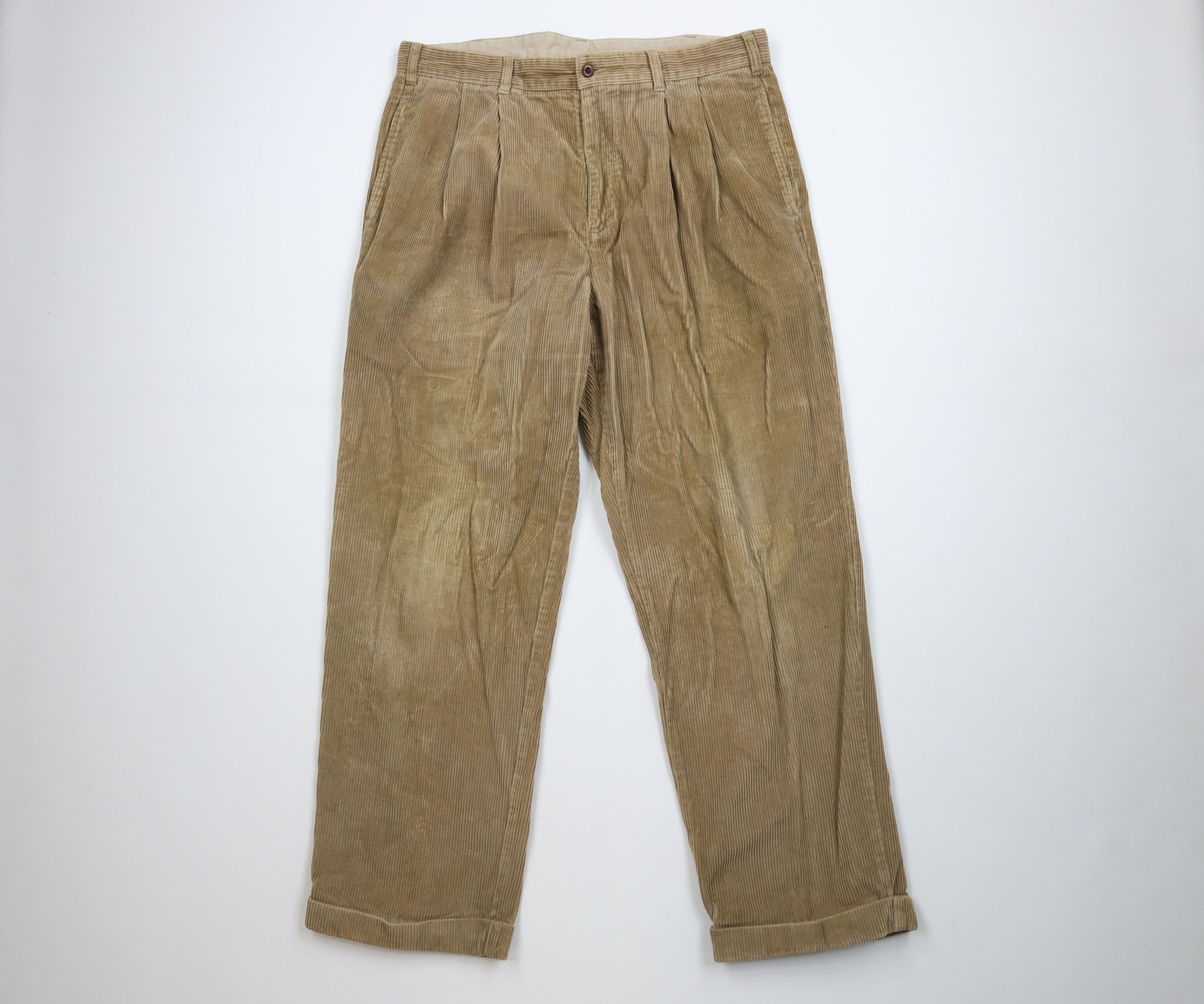 Brooks Brothers Vintage 70s 80s Brooks Brothers Wide Leg Corduroy Pants Size US 36 / EU 52 - 1 Thumbnail