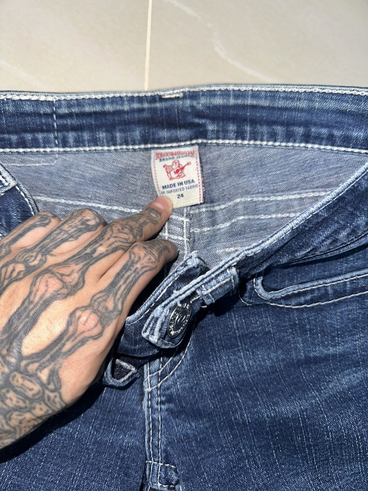 True Religion × Vintage True Religion jean Size 24" / US 00 / IT 34 - 5 Thumbnail