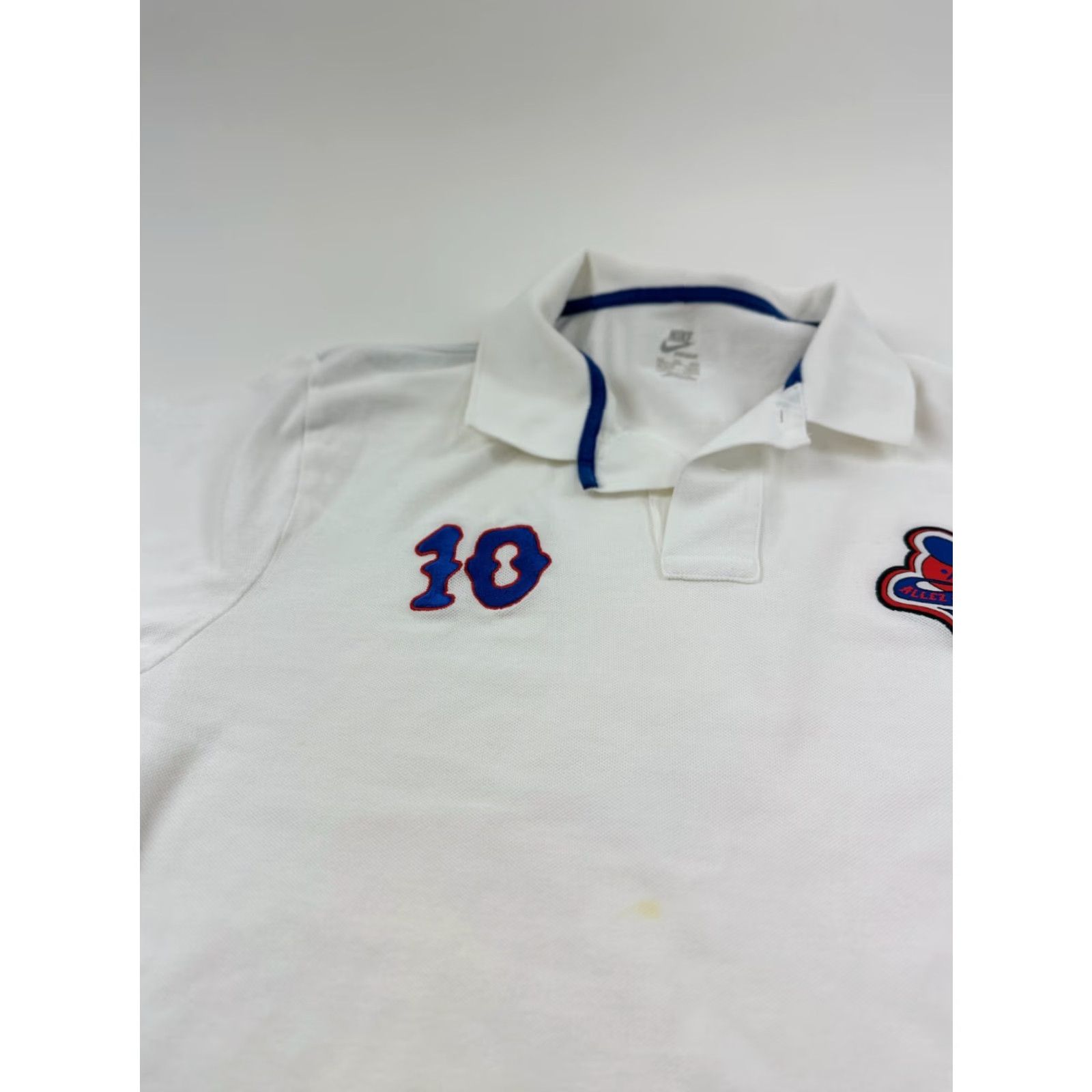 Nike VINTAGE Nike Men's Polo Shirt 2XL White Allez France Horse Race Golf Casual Short Sleeve Size US XXL / EU 58 / 5 - 6 Thumbnail