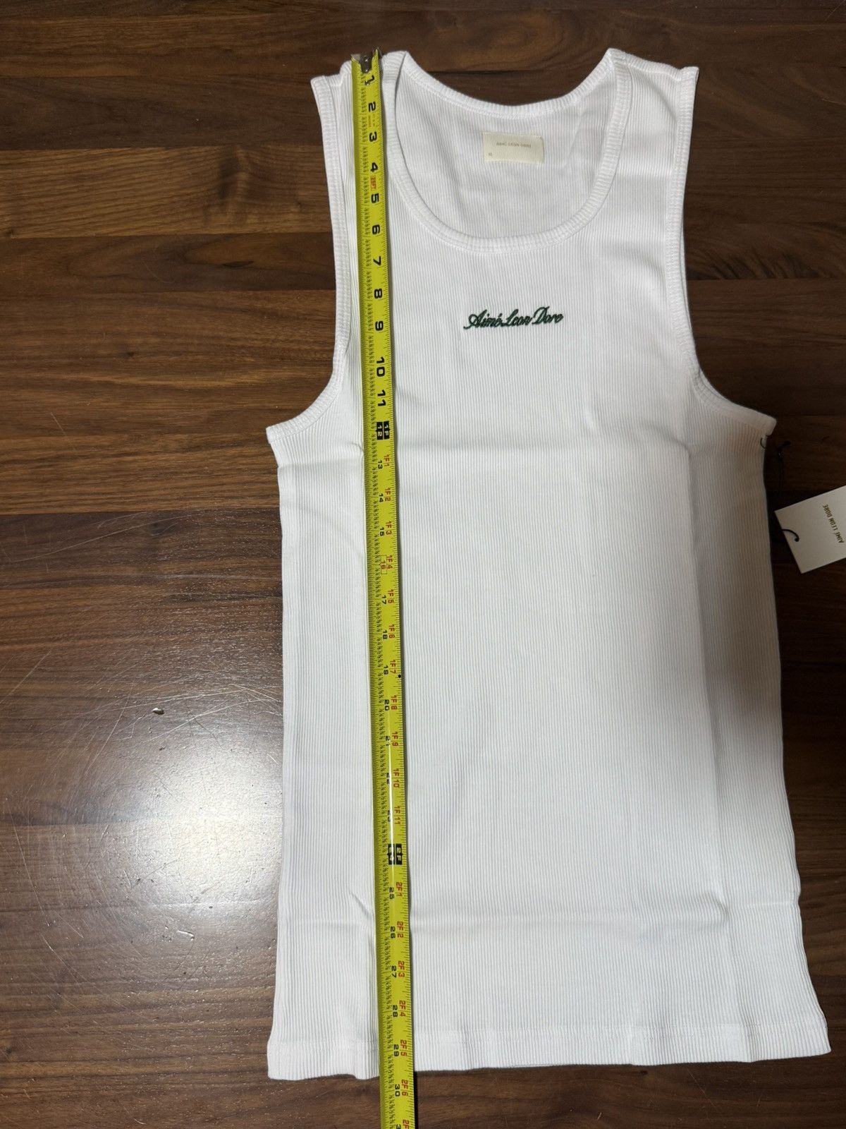 Aime Leon Dore Aime Leon Dore Embroidered Logo Tank Top Size XL White Size US XL / EU 56 / 4 - 5 Thumbnail
