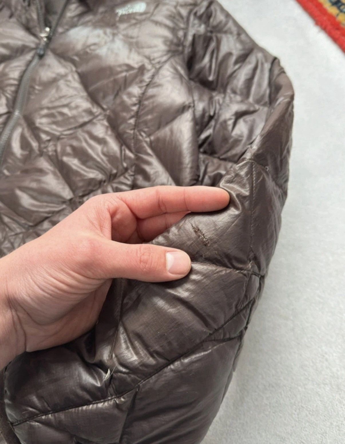 The North Face The North Face 600 Brown Micro Puffer Down Jacket Woman Size L / US 10 / IT 46 - 5 Thumbnail