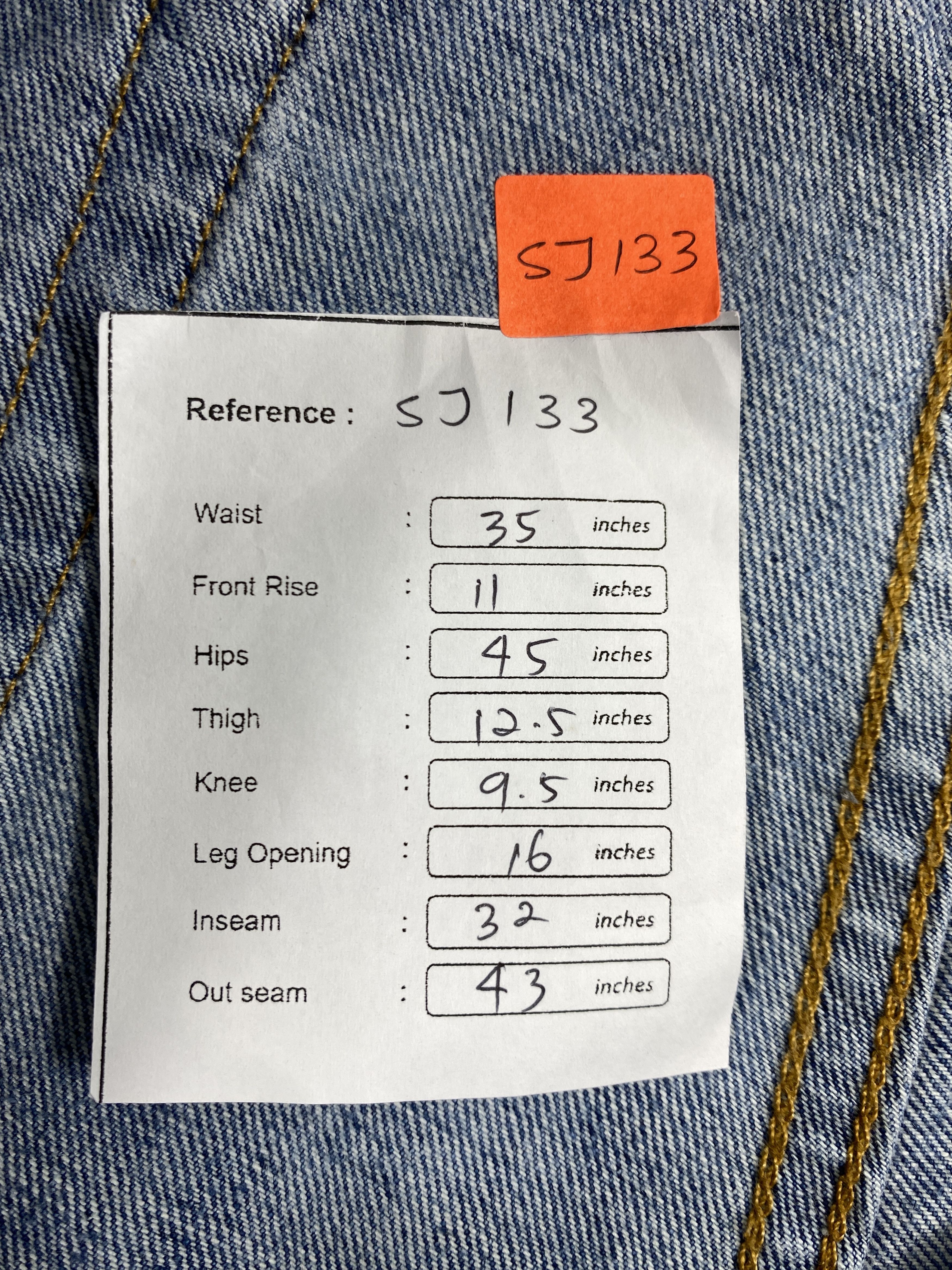 Levi's Distressed Blue Vintage Levi's 514 35x32 Denim -SJ133 Size US 35 - 8 Thumbnail
