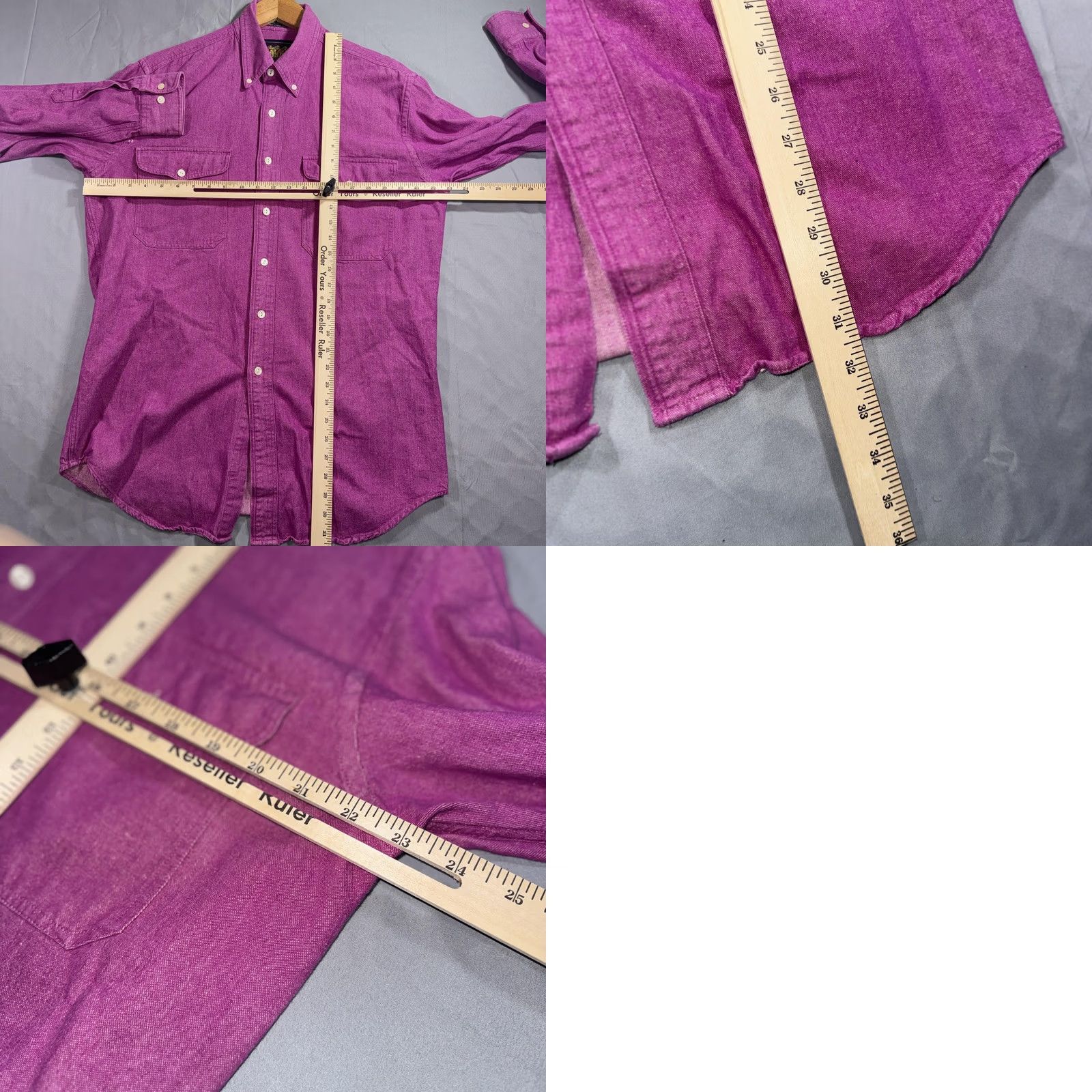 Chaps VINTAGE Chaps Ralph Lauren Shirt Mens Medium Purple Denim Country Cottons 90s Size US M / EU 48-50 / 2 - 8 Thumbnail