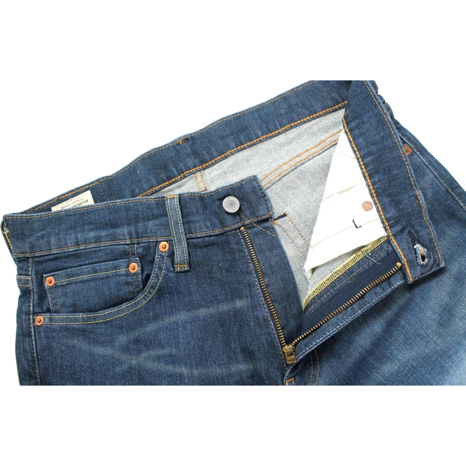 Levi's LEVI'S 511 Jeans Men's W34/L32 Slim Fit Blue Whiskers Faded Zip Fly Logo Size US 34 / EU 50 - 4 Thumbnail