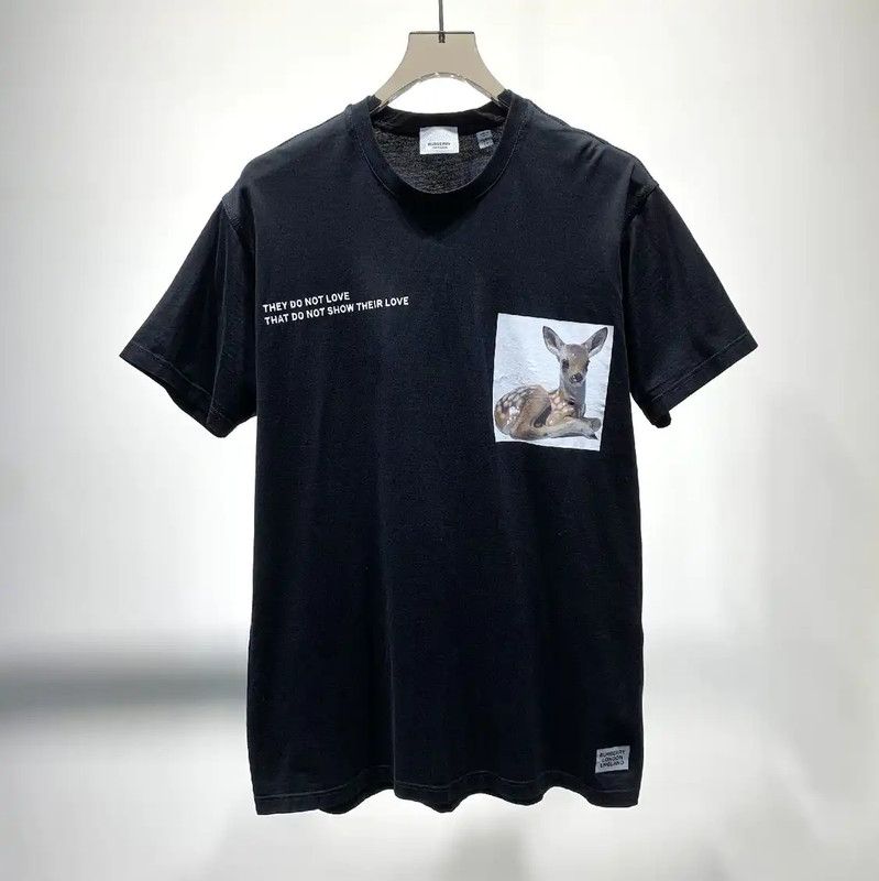 Burberry Burberry Black Cotton Men's T-Shirt Size US XS / EU 42 / 0 - 1 Thumbnail