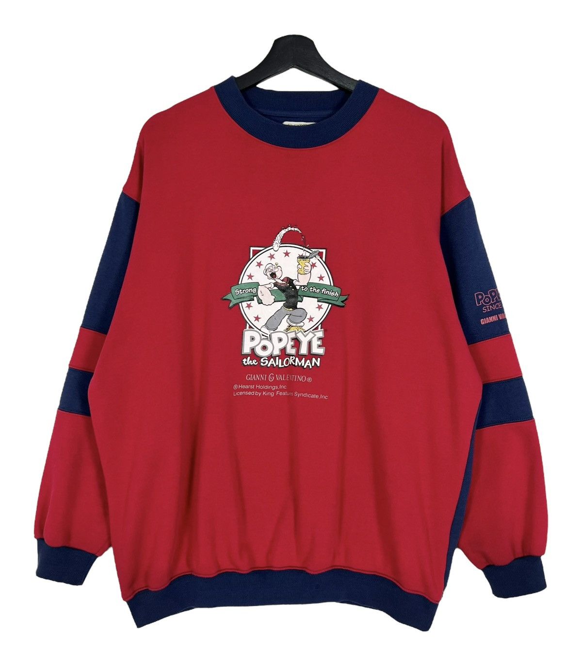 Cartoon Network × Gianni Valentino × Vintage 90s Vintage Popeye The Sailorman x Gianni Valentino Size US XL / EU 56 / 4 - 1 Thumbnail