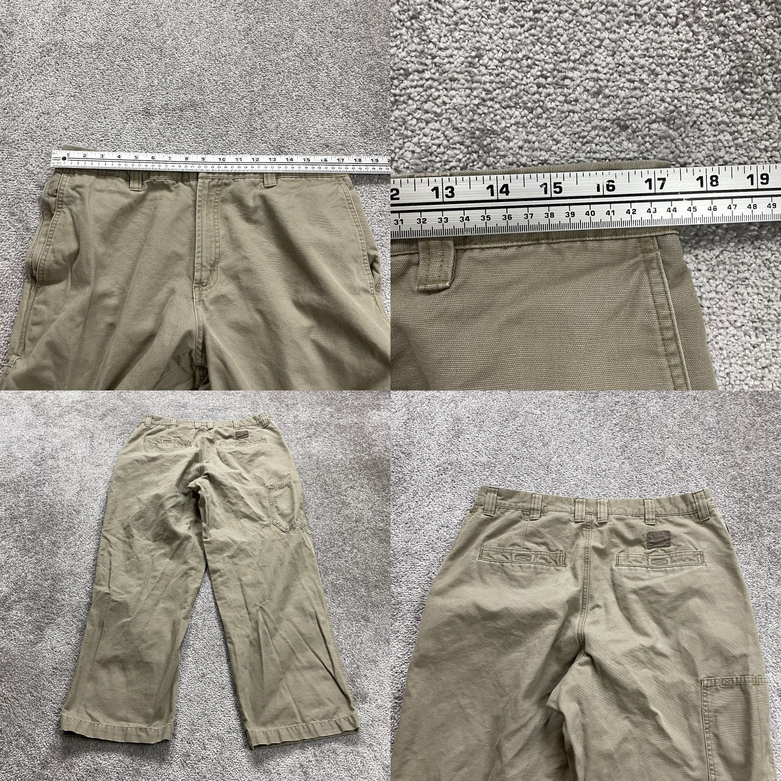 Vintage Columbia Pants Men 36 Beige Cotton Flat Front Straight Inseam 29 Mens Size US 36 / EU 52 - 8 Thumbnail
