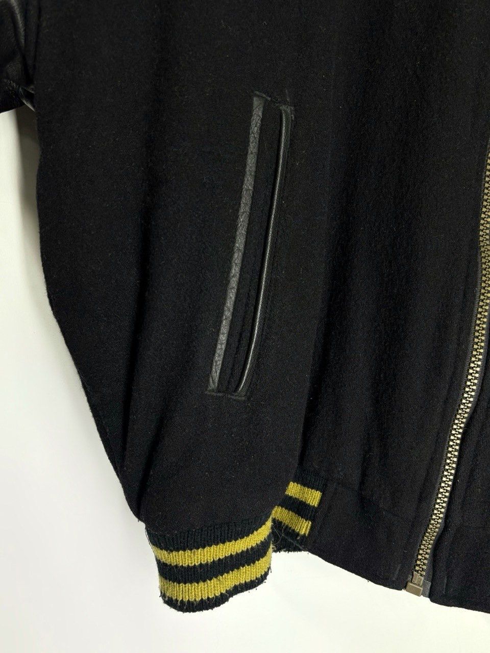 NFL Saints New Orleans Vintage 90s Wool Leather Varsity Jacket Size US XL / EU 56 / 4 - 10 Thumbnail