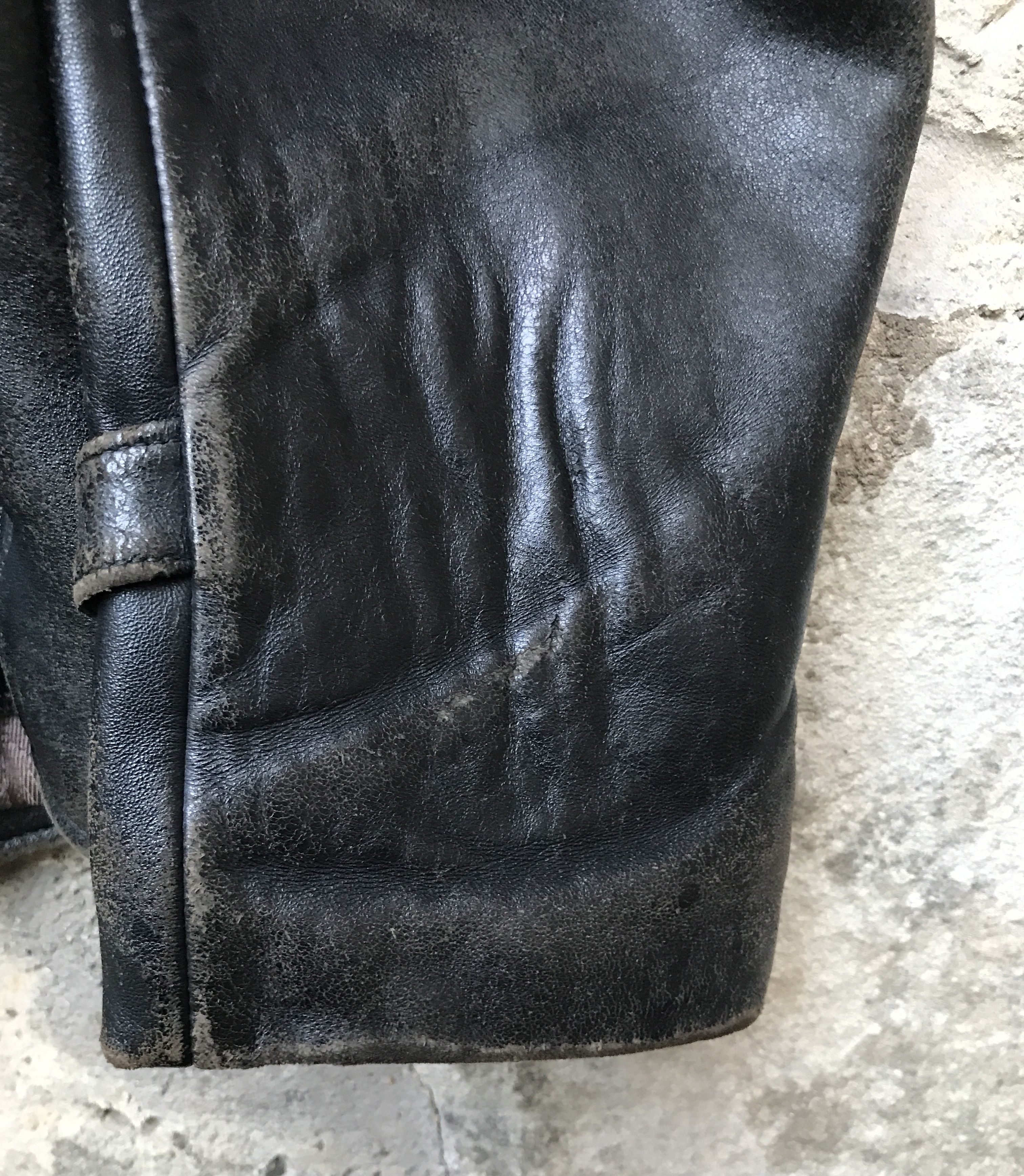 Vintage Rare Vintage 60s French Motorcycle Leather Biker Jacket Size US XL / EU 56 / 4 - 17 Thumbnail