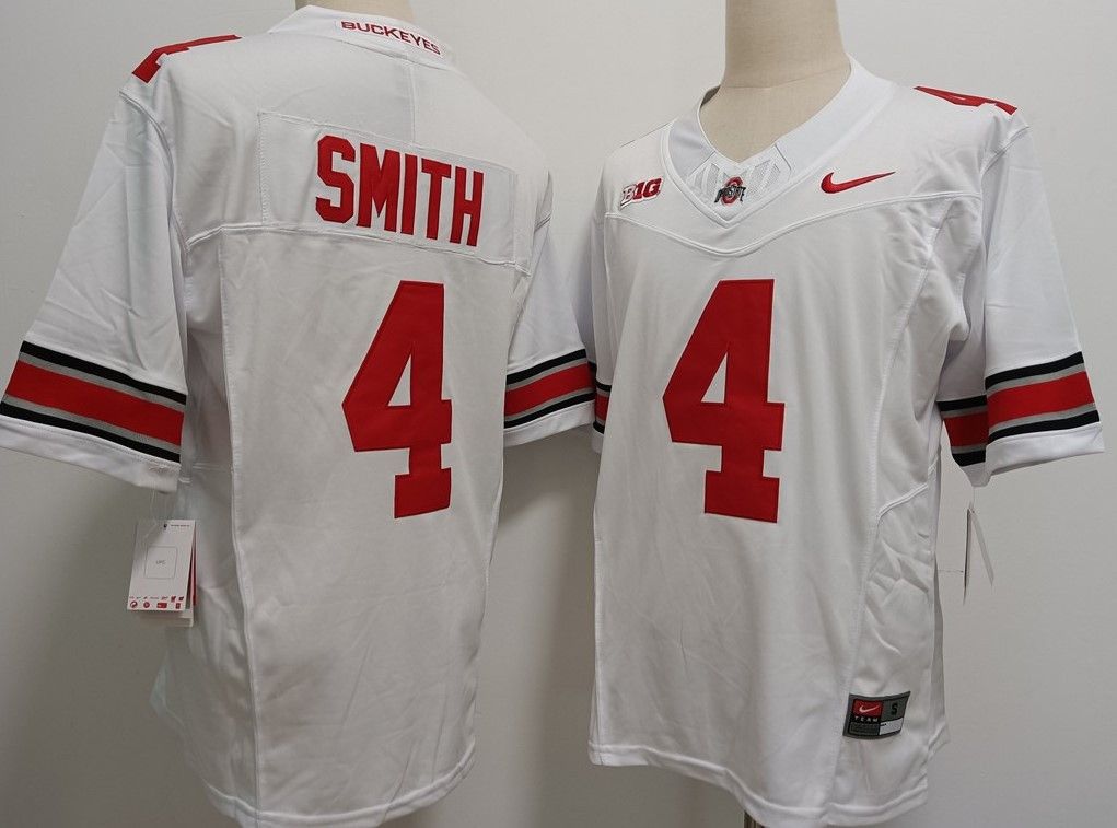 Other Men's Ohio State Buckeyes 4 Smith White Jerseys Size US M / EU 48-50 / 2 - 3 Thumbnail