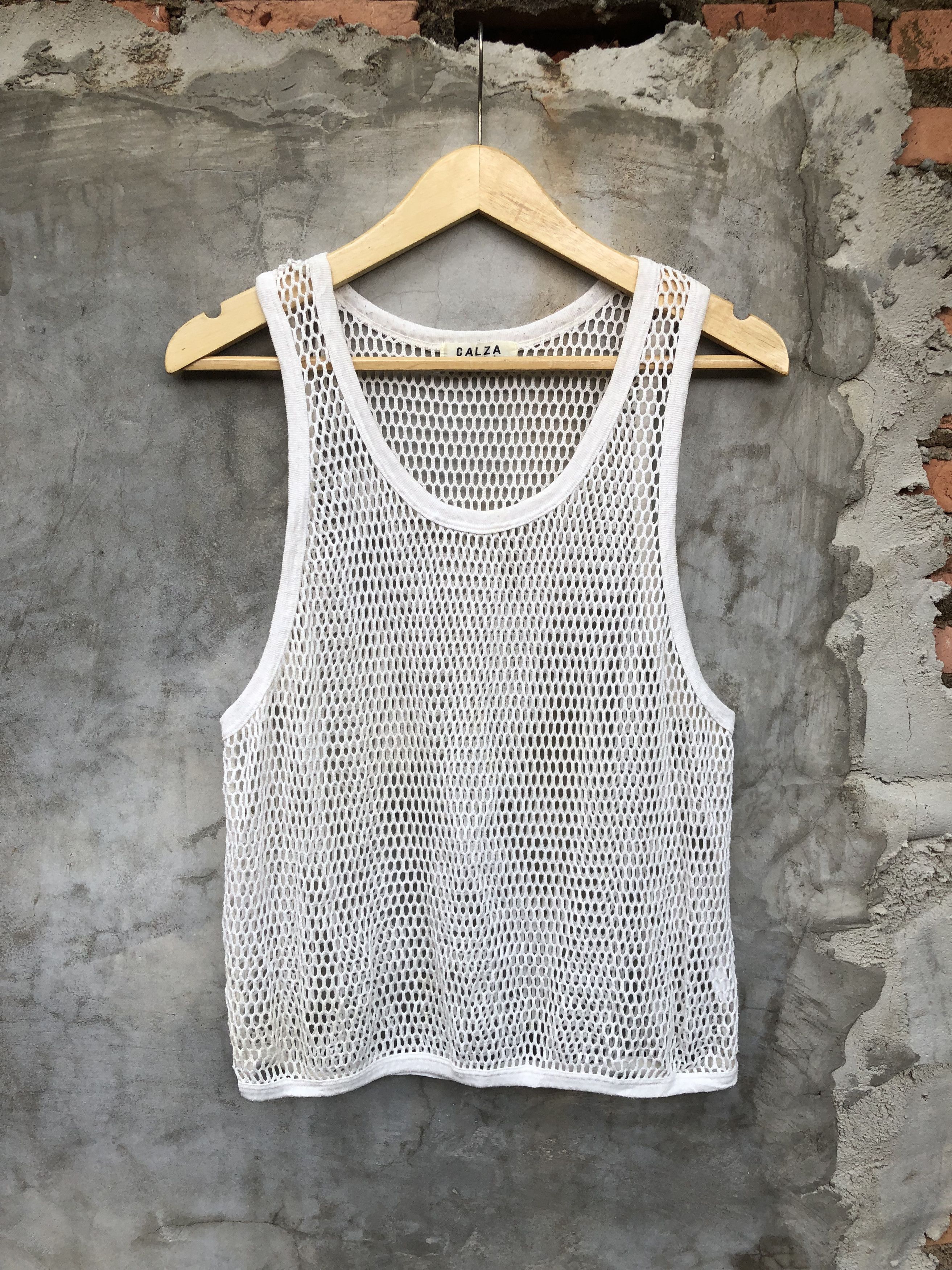 If Six Was Nine × Japanese Brand Y2K Calza mesh net japanese tank top Size US L / EU 52-54 / 3 - 1 Thumbnail