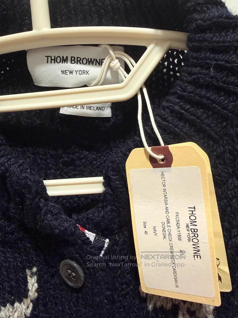 Thom Browne Thom Browne Dog Cardigan, Navy Blue Size US XXS / EU 40 - 3 Thumbnail