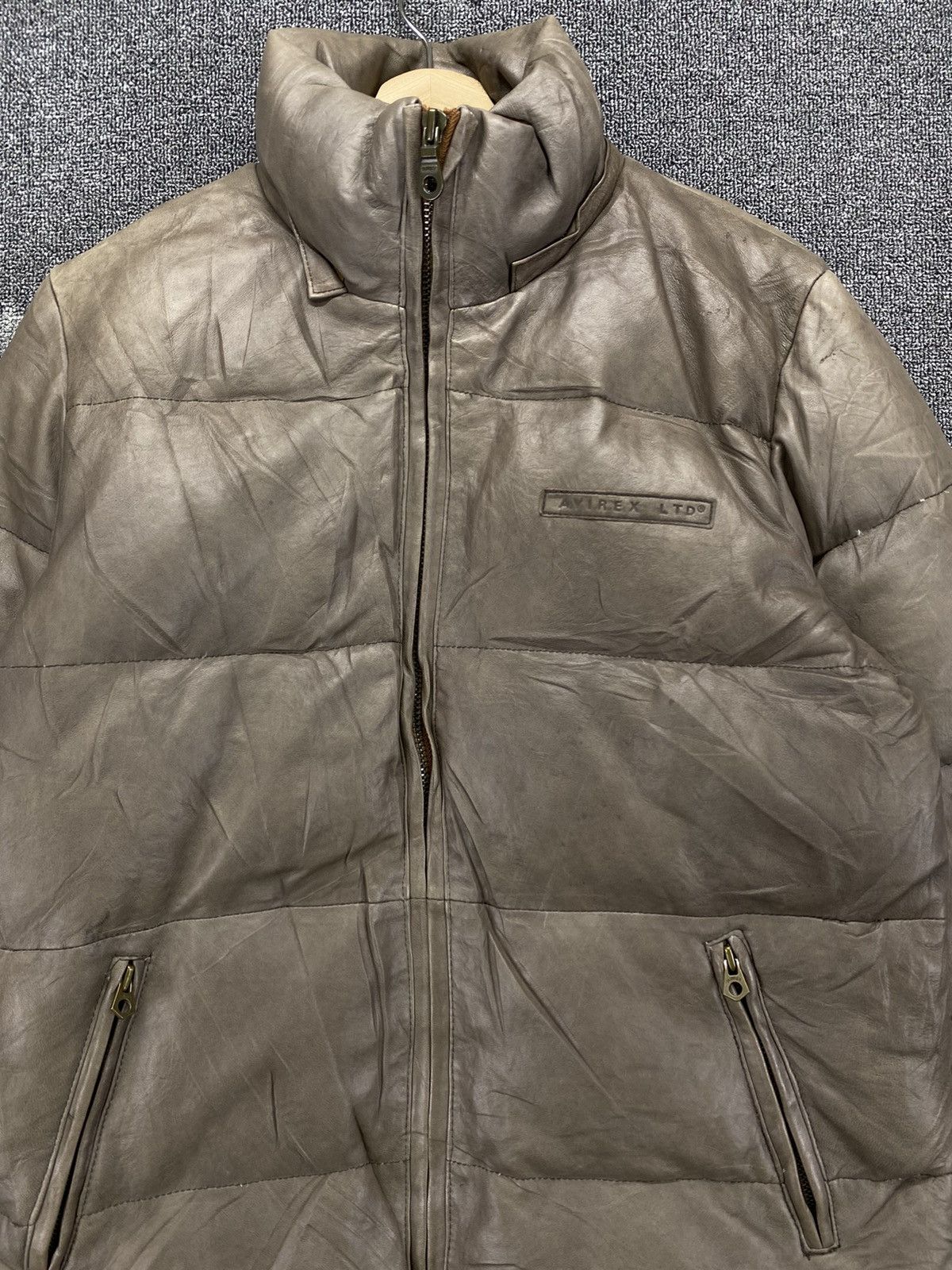 Avirex Vintage Avirex Flight Garment Leather Down Jacket Size US L / EU 52-54 / 3 - 5 Thumbnail
