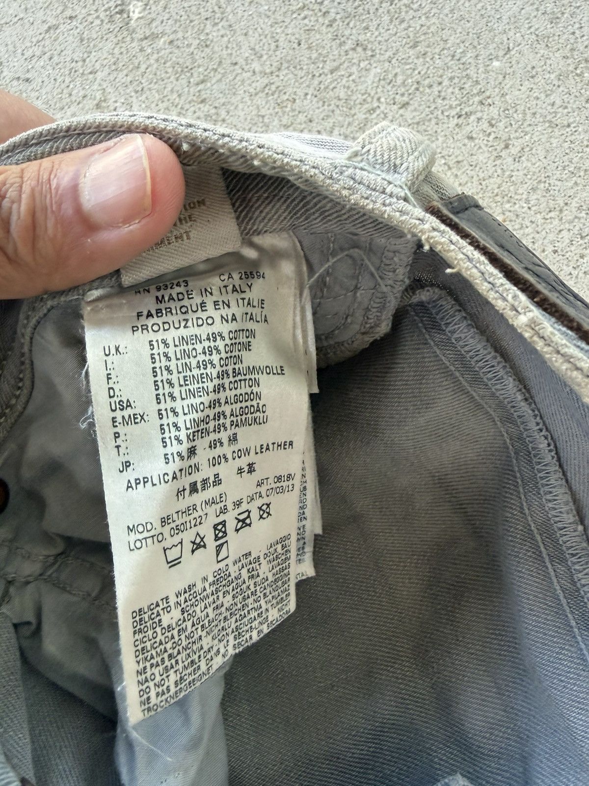 Diesel Diesel Belther 0818v Wash Regular Slim Tapered Denim Jeans Size US 26 / EU 42 - 9 Thumbnail