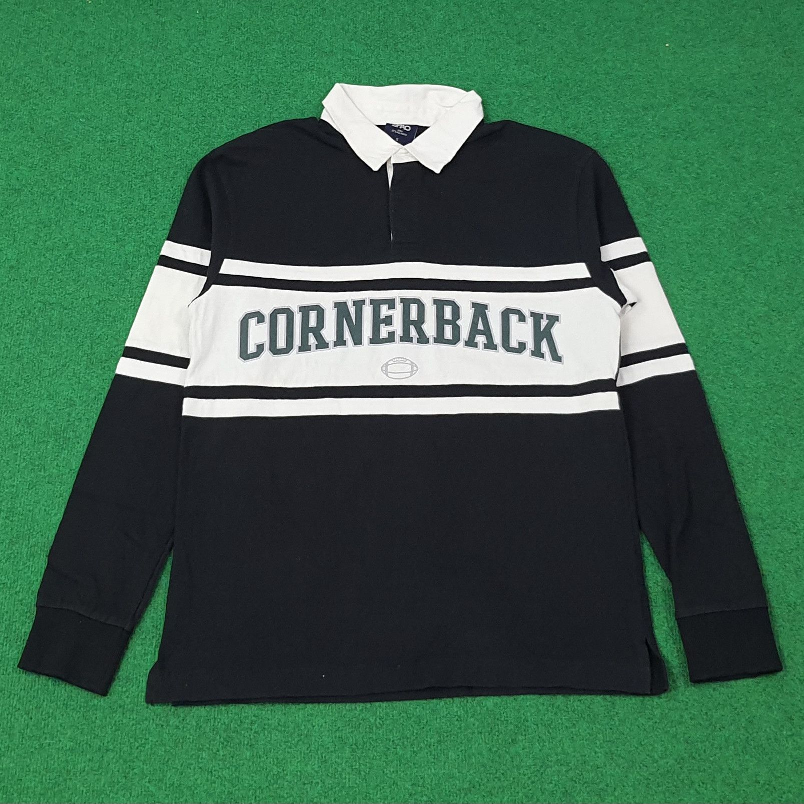 Vintage Vintage Cornerback American Football Polo Shirt C267N70 Size US M / EU 48-50 / 2 - 1 Thumbnail
