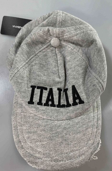 Dolce & Gabbana Dolce & Gabbana 🇮🇹 Grey Knit ITALIA Unisex Ball Cap NEW Size ONE SIZE - 5 Thumbnail