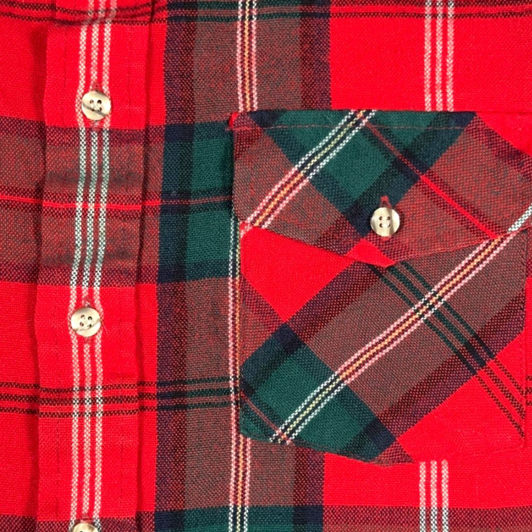 Van Heusen VINTAGE Van Heusen Shirt Men XL Red Plaid Flannel 417 Lumberjack 90s Button-Up Long Sleeve Pocketed Size US XL / EU 56 / 4 - 5 Thumbnail