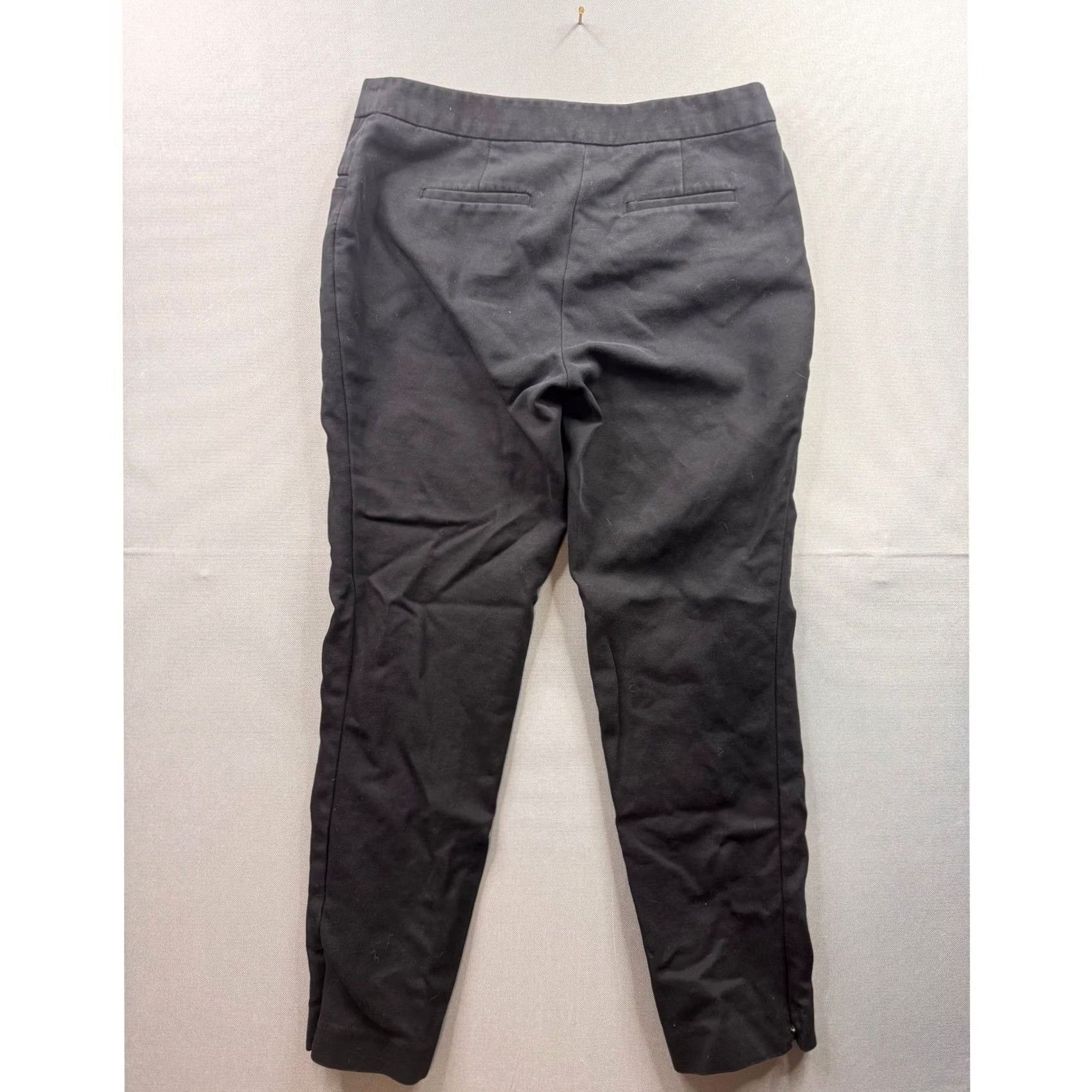 Anne Klein Anne Klein Black Front Seam Slim Leg Trousers Womens Size 4 Business Casual Pants Size 27" / US 4 / IT 40 - 5 Thumbnail