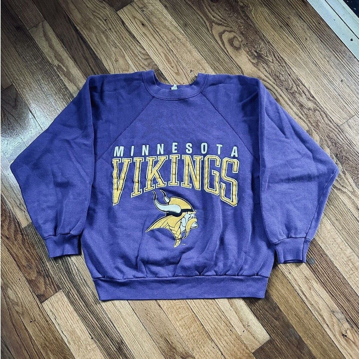 NFL × Vintage Vintage ARTEX Now for Ladies MINNESOTA VIKINGS Sweatshirt L Size L / US 10 / IT 46 - 1 Thumbnail