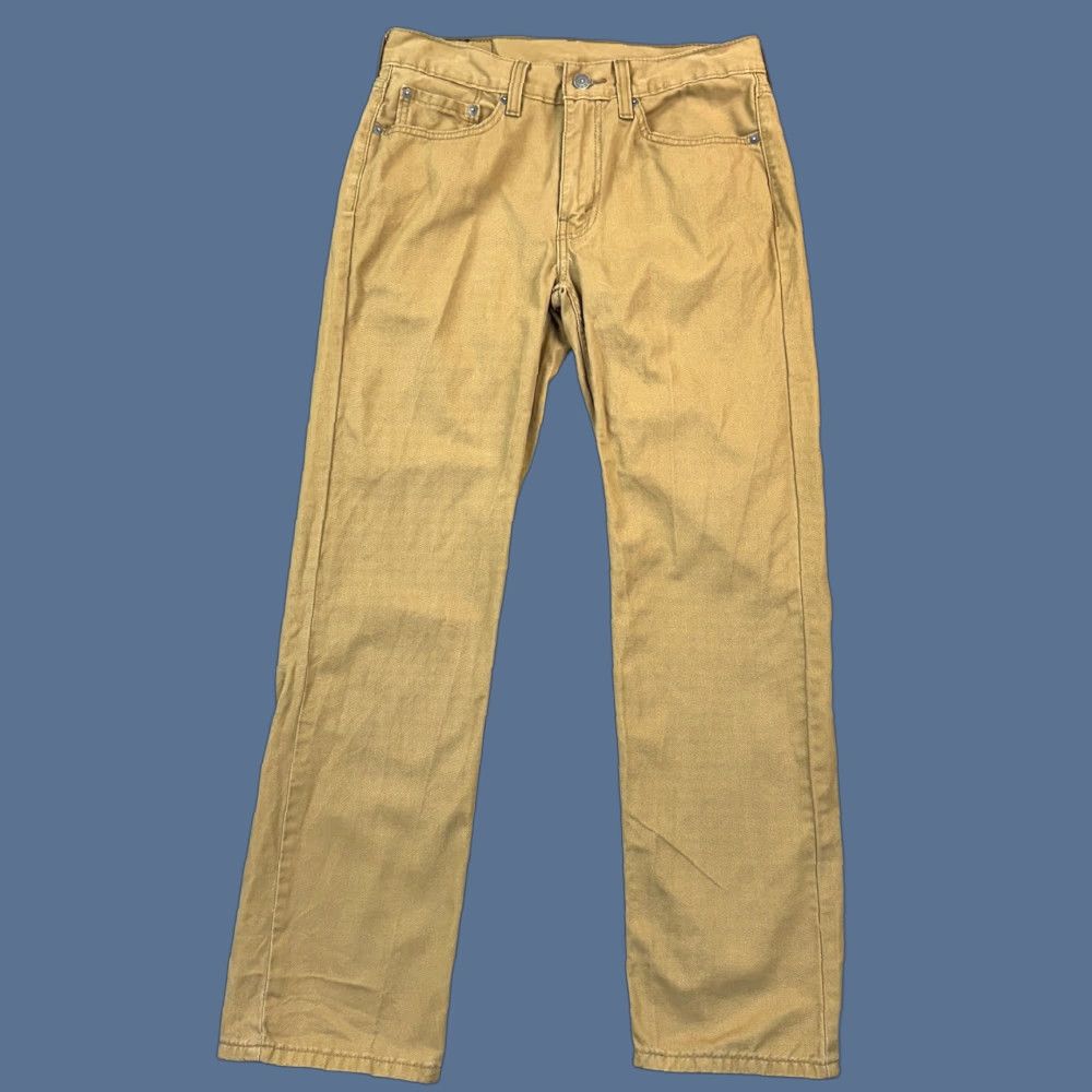 Levi's Levis 514 Pants Mens 31x30 Khaki Straight Fit Chino Flat Front Casual Regular Beard? Size US 31 - 1 Thumbnail