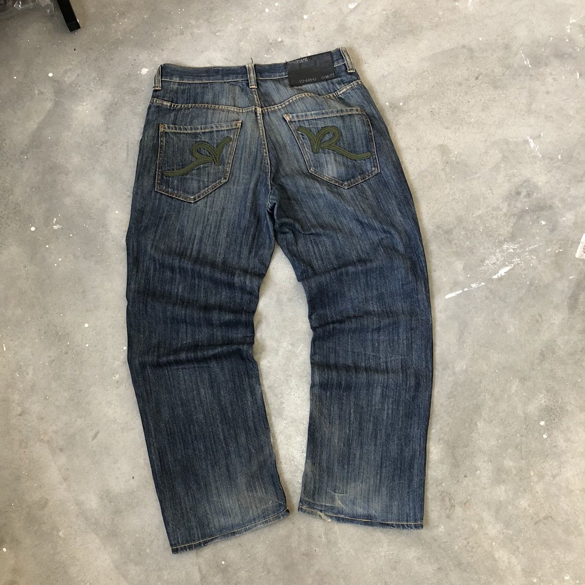 Crazy Y2K Rocawear Style Baggy Jeans Skater Grunge Denim