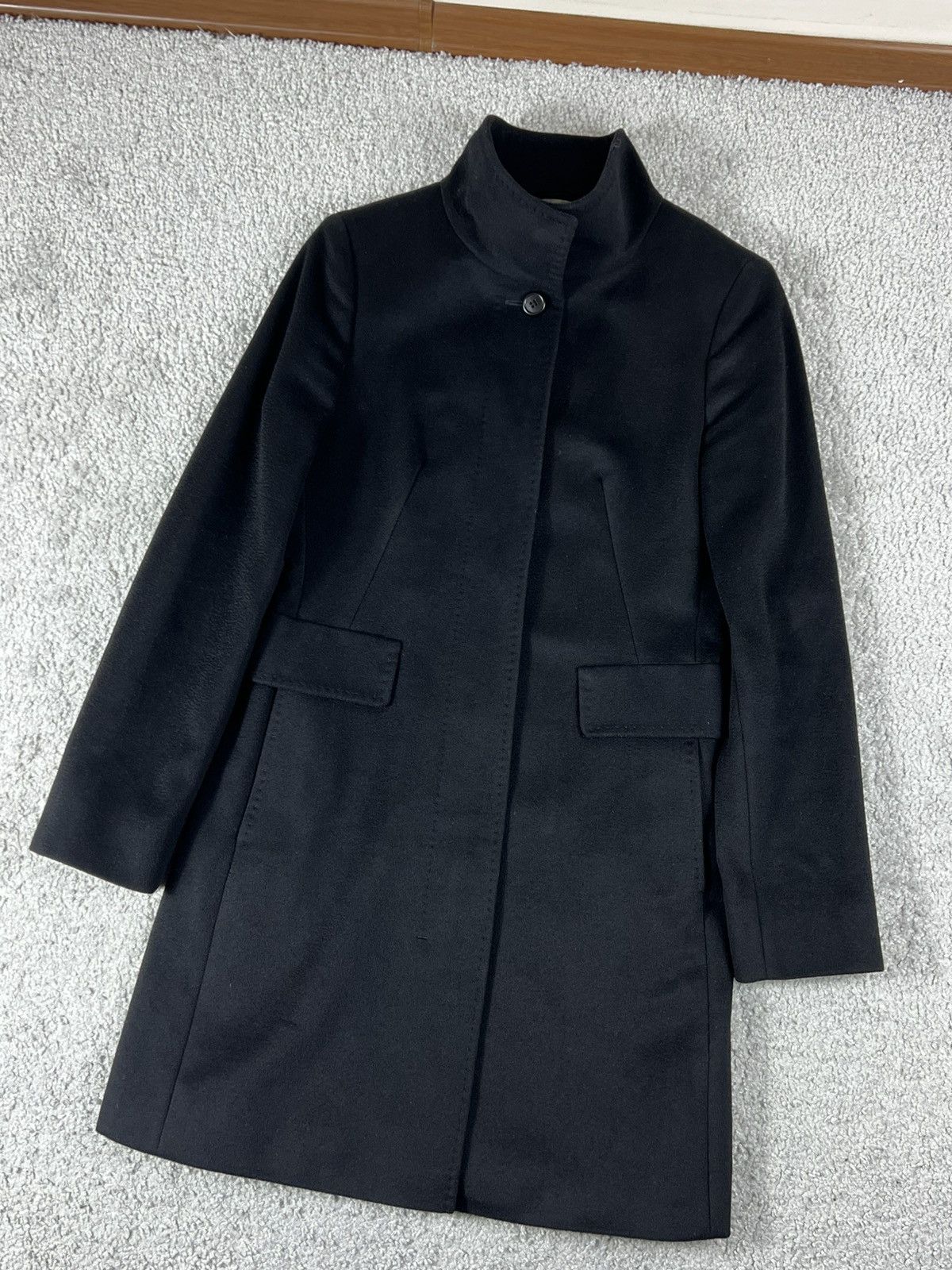Max Mara Max Mara Black Wool Coat Size IT 38 Size XS / US 0-2 / IT 36-38 - 4 Thumbnail