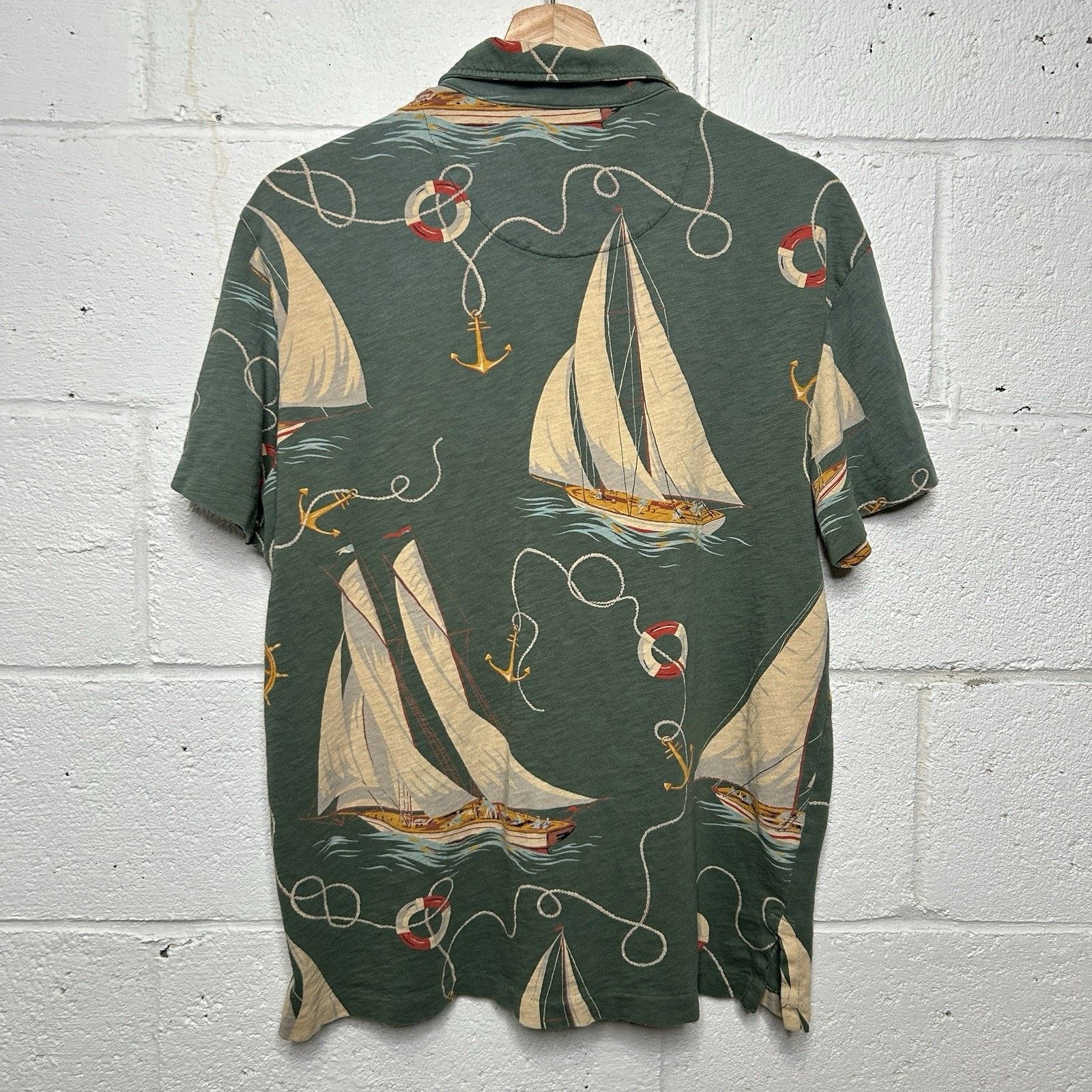Polo Ralph Lauren Vintage Polo Ralph Lauren All Over Print “Sailing” Shirt Size US M / EU 48-50 / 2 - 2 Thumbnail