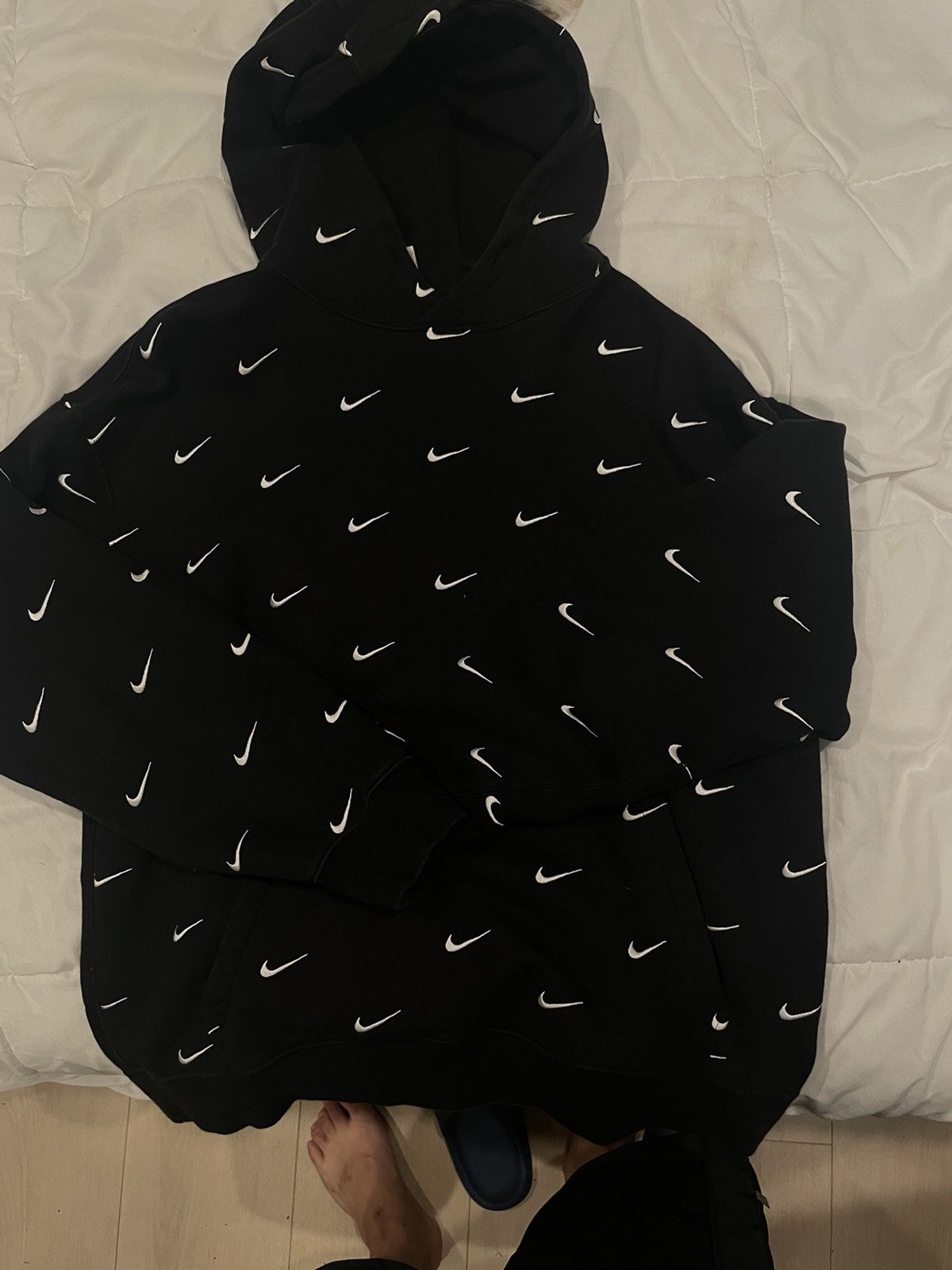 Nike nrg all over swoosh hoodie best sale